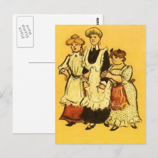 Haushaltshilfe - Zille Postkarte (Vorne/Hinten)