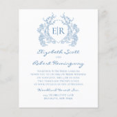 HAUSHALTSHochzeit des französischen blauen Wappen (Vorderseite)