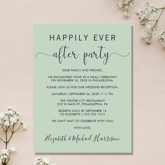 Haushaltshochzeit glücklich je nach Party