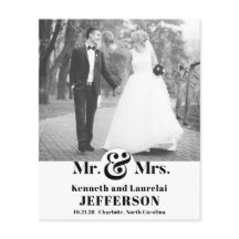 HAUSHALTSHochzeit moderner Typografie-Foto