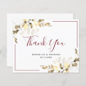 HAUSHALTSHochzeit Vielen Dank | Red Gold Eucalyptu (Vorne/Hinten)