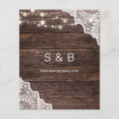 Haushaltsholz, Lace & Lights Save the Date V2 (Rückseite)