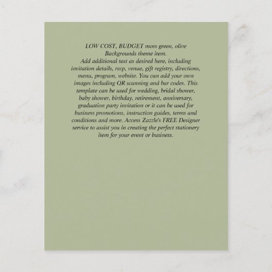 HAUSHALTSINVITATIONEN - JEDE VERANSTALTUNG - Fallp (Rückseite)