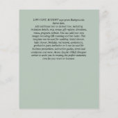 HAUSHALTSINVITATIONEN - JEDE VERANSTALTUNG - SAGE  (Rückseite)