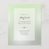 HAUSHALTSINVITATIONEN - JEDE VERANSTALTUNG - SAGE  (Vorderseite)