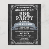HAUSHALTSKalkboard Grad GRILLEN Party Foto Einladu Flyer (Vorne)