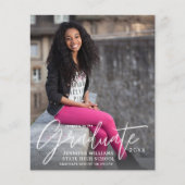 Haushaltskalligrafie Graduate Foto Moderne Ankündi (Vorderseite)