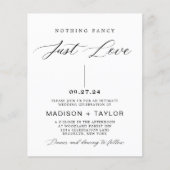 Haushaltskalligrafie Nichts Extravagant nur Liebe (Vorderseite)