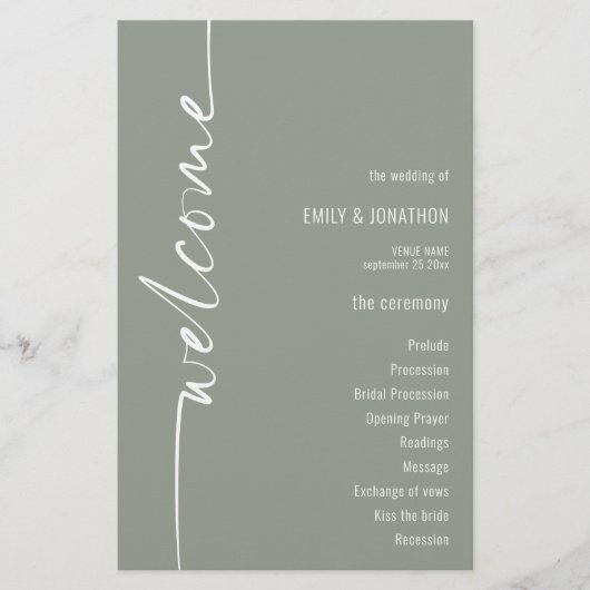 HAUSHALTSKalligrafie-Partnerprogramm für grüne Hoc (Vorderseite)