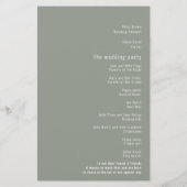 HAUSHALTSKalligrafie-Partnerprogramm für grüne Hoc (Rückseite)