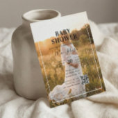 Haushaltskalligrafie QR Code Foto Babydusche