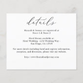 Haushaltskalligrafie Schwarz & Weiß Details (Vorderseite)