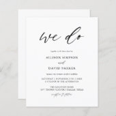 Haushaltskalligraphie, die wir einladen (Vorne/Hinten)