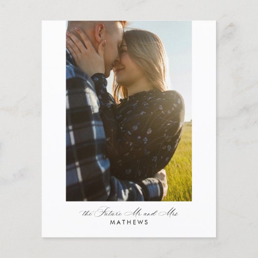 HAUSHALTSKalligraphie - Ihr Paar Dusche Foto (Rückseite)