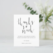 Haushaltskalligraphie Jegliches Foto Hochzeit dank (Stehend Vorderseite)