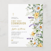 Haushaltskammern Erste Einladung zur Heiligen Komm (Vorderseite)