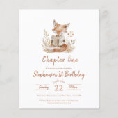 Haushaltskapitel 1 Fox Lesen Buch 1. Geburtstag (Vorderseite)