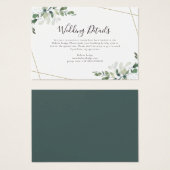 HAUSHALTSKARTE - Angaben Eukalyptus-Buchungskarte (Vorne & Hinten)