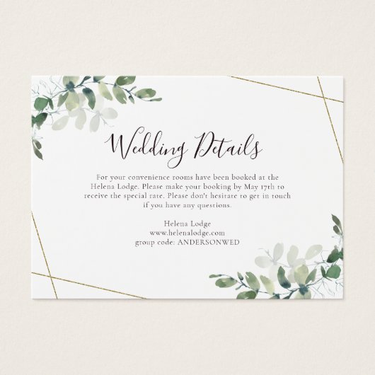 HAUSHALTSKARTE - Angaben Eukalyptus-Buchungskarte (Vorderseite)