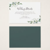 HAUSHALTSKARTE - Angaben Eukalyptus-Buchungskarte (Vorne & Hinten)