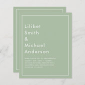 HAUSHALTSKARTE Apple Green Monochrome Text (Vorne/Hinten)