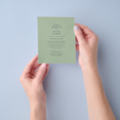 HAUSHALTSKARTE Apple Green Monochrome Text Flyer (Gruppe)