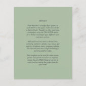 HAUSHALTSKARTE Apple Green Monochrome Text Flyer (Hinten)