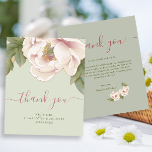 HAUSHALTSKARTE & Blush Blumenzwiebeln Dankeschön K Flyer