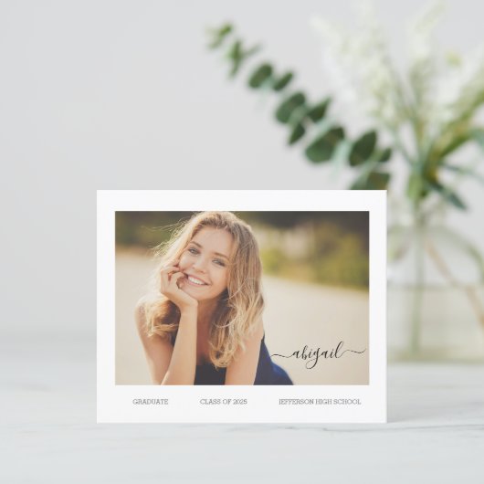 HAUSHALTSKARTE Foto Grad (Stehend Vorderseite)