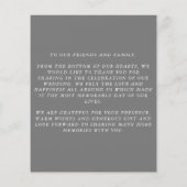 HAUSHALTSKARTE Graue Dankbarkeit Flyer (Hinten)