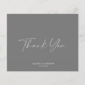 HAUSHALTSKARTE Graue Dankbarkeit Flyer (Vorne)