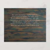 HAUSHALTSKARTEN - ABSCHLUSS-Ankündigungskarten (Rückseite)