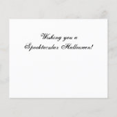 HAUSHALTSKATTE UND Kürbiskartons Halloween-Karte (Rückseite)