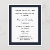 Haushaltsklasse Blue Corporate Party Einladung (Vorderseite)