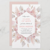 Haushaltsklasse der Party Einladung Boho Grad 2023 (Vorne/Hinten)