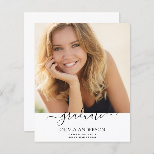 Haushaltsklasse des Abschlusses Weißes Foto 2023 (Vorne/Hinten)