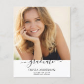 Haushaltsklasse des Abschlusses Weißes Foto 2023 (Vorderseite)