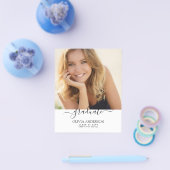 Haushaltsklasse des Abschlusses Weißes Foto 2023 Flyer (Einzeln)