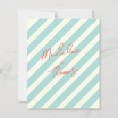 HAUSHALTSklassische Sommerpastel Whimsical Wedding (Rückseite)