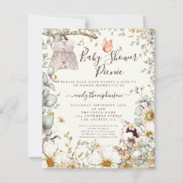 Haushaltskleid Girl Baby Dusche Picnic Einladung