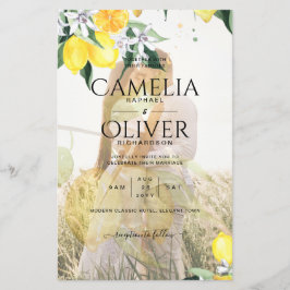 HAUSHALTSKONTROLLE - 1 FOTO OVERLAY Lemons Wedding Flyer