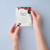 HAUSHALTSKONTROLLE 1 Rustikale Herbstmaroon Burgun Flyer (Gruppe)