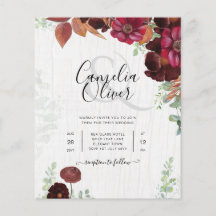 HAUSHALTSKONTROLLE 1 Rustikale Herbstmaroon Burgun