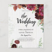 HAUSHALTSKONTROLLE 1 Rustikale Herbstmaroon Burgun Flyer (Vorne)