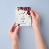 HAUSHALTSKONTROLLE 1 Rustikale Herbstmaroon Burgun Flyer (Gruppe)