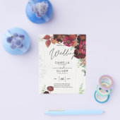 HAUSHALTSKONTROLLE 1 Rustikale Herbstmaroon Burgun Flyer (Einzeln)