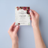 HAUSHALTSKONTROLLE 1 Rustikale Herbstmaroon Burgun Flyer (Gruppe)