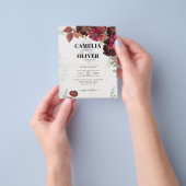 HAUSHALTSKONTROLLE 1 Rustikale Herbstmaroon Burgun Flyer (Gruppe)