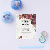 HAUSHALTSKONTROLLE 1 Rustikale Herbstmaroon Burgun Flyer (Einzeln)