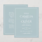 HAUSHALTSKONTROLLE Grüne MONOCHROME Hochzeit (Vorne/Hinten)